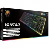 COUGAR VANTAR Scissor Gaming Keyboard, 19-Key Rollover, USB plug,Dimensions:132(L) X 445(W) X 20(H)mm,5.20(L) x 17.52(W) x 0.79(