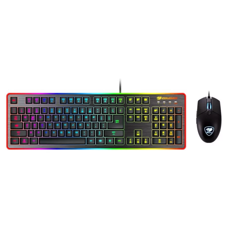 COUGAR DEATHFIRE EX COMBO Gaming Keyboard with Gaming Mouse, Hybrid Mechanical (20 million keystrokes),19-Key Rollover,8 backlig