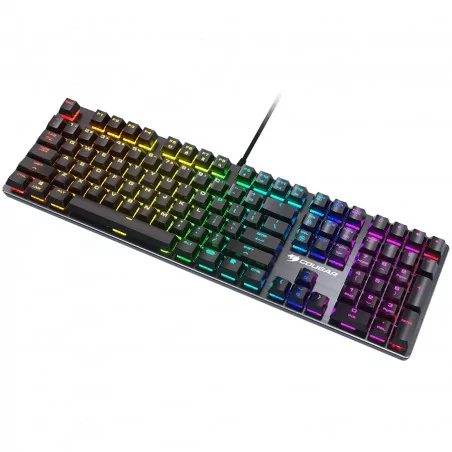 COUGAR Vantar MX, Mechanical Gaming Keyboard, Red switches, N-key rollover, 1000Hz poling rate, RGB Backlit, Aluminium / Plastic