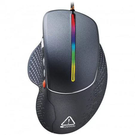 Wired High-end Gaming Mouse with 6 programmable buttons, sunplus optical sensor, 6 levels of DPI and up to 6400, 2 million times