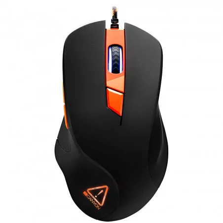 Wired Gaming Mouse with 6 programmable buttons, Pixart optical sensor, 4 levels of DPI and up to 3200, 5 million times key life,