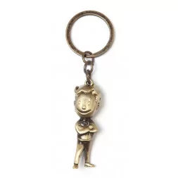 Fallout - Golden Vault Boy 3D Metal Keychain, Bioworld