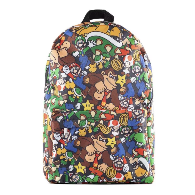 Раница Bioworld Nintendo Super Mario Characters AOP, Многоцветна - 1 Раница Bioworld Nintendo Super Mario Characters AOP, Многоцветна - 1