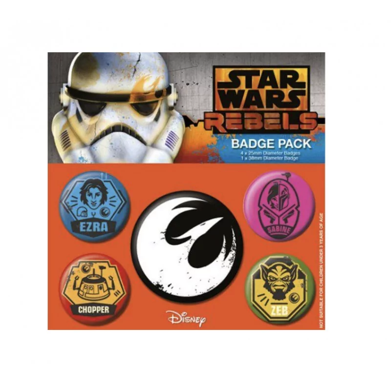 Значки Pyramid International Star Wars, Rebels Pin, 5 в пакет - 1