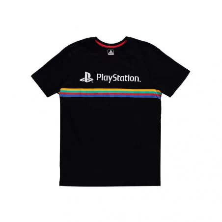 Sony Playstation Color Stripe Logo - Men's T-shirt - S - 1