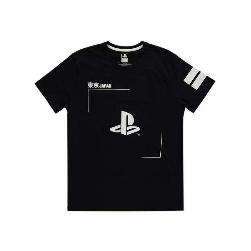 Sony Playstation Black & White Logo - Men's T-shirt - XL - 1 Sony Playstation Black & White Logo - Men's T-shirt - XL - 1