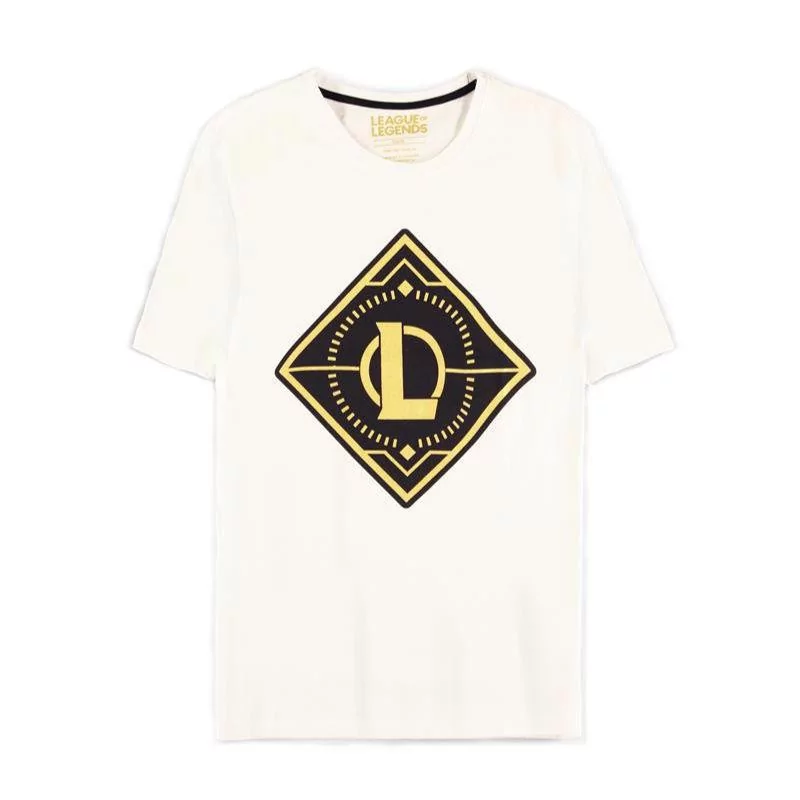 Тениска Bioworld Difuzed League of Legends, Gold Logo, Мъжка, XL - 1 Тениска Bioworld Difuzed League of Legends, Gold Logo, Мъжка, XL - 1