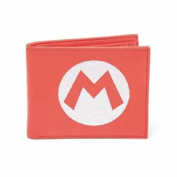 Портфейл BIOWORLD Nintendo - Super Mario Red Bifold Wallet with Symbol Embroidery