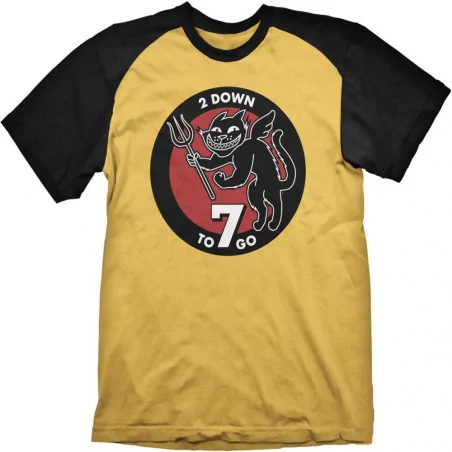 Тениска Wolfenstein Raglan T-Shirt 7 To Go Yellow, Size L - 1