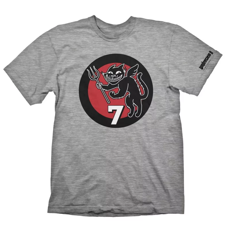 Wolfenstein Patch T-Shirt Gray, Size M - 1 Wolfenstein Patch T-Shirt Gray, Size M - 1