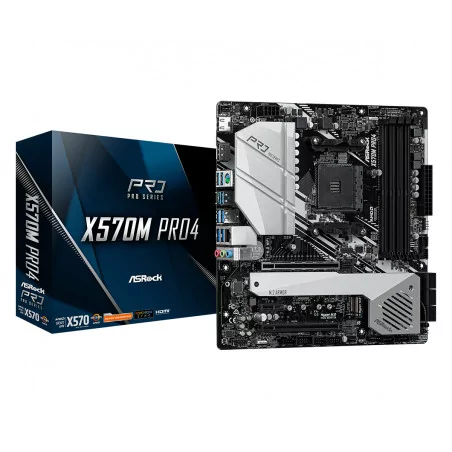 Дънна платка ASROCK X570M Pro4, socket AM4 - 1