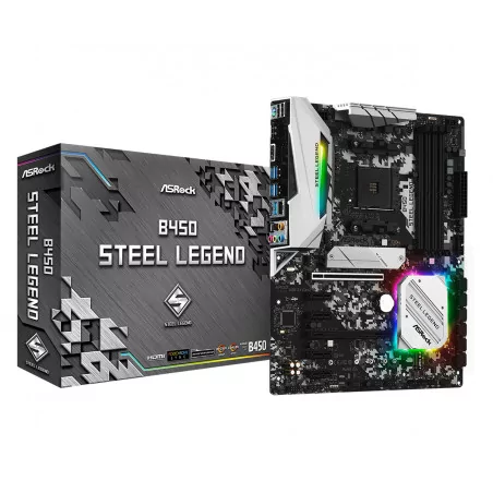 Дънна платка ASROCK B450 Steel Legend - 1