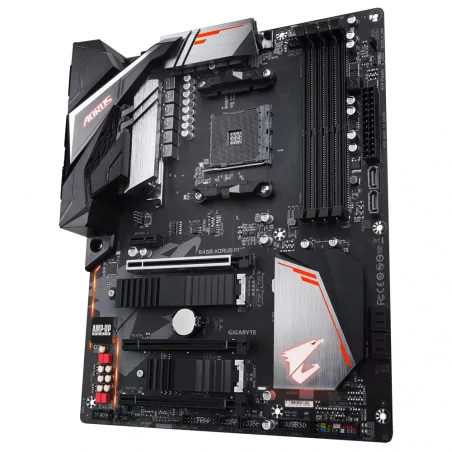 Дънна платка GIGABYTE B450 AORUS PRO Socket AM4, 4 x DDR4, RGB Fusion, (rev. 1.0) - 4