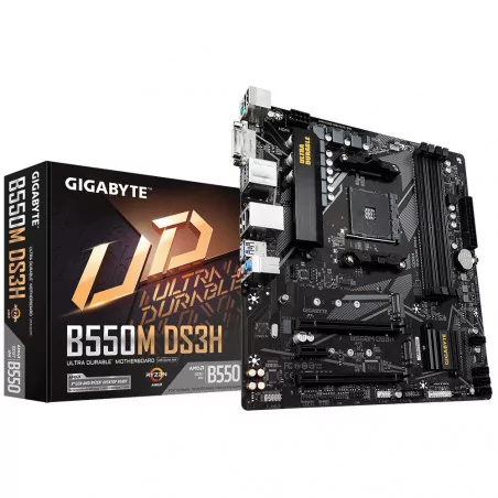 Дънна платка GIGABYTE B550M DS3H 1.x Socket AM4, 4 x DDR4 - 5