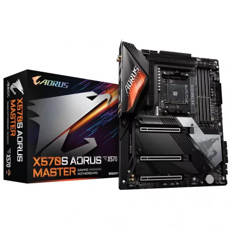 Дънна платка GIGABYTE X570S AORUS Master Socket AM4, Wi-Fi 6E, 2.5Gbit Lan, RGB Fusion, PCIe 4.0 - 5