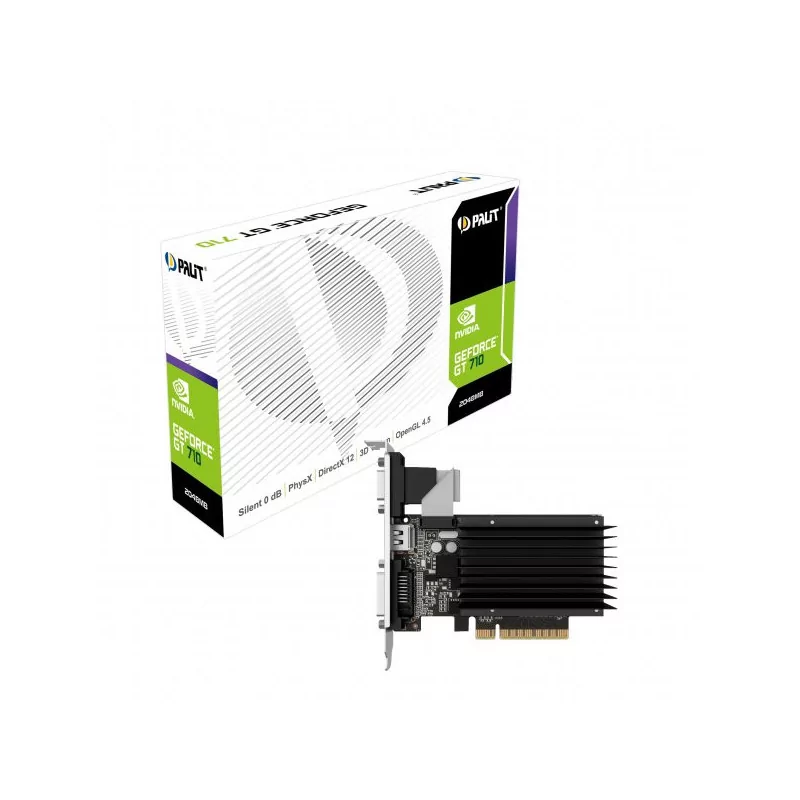 VC Palit nVidia GT710 2048MB 64BIT D3, CRT+DVI+HDMI,LP part NEAT7100HD46H - 1