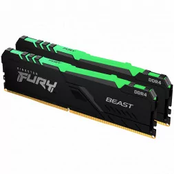 Kingston 16GB 3600MT/s DDR4 CL17 DIMM (Kit of 2) FURY Beast RGB, EAN: 740617319088