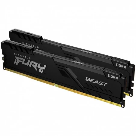 KINGSTON DRAM 32GB 2666MHz DDR4 CL16 DIMM (Kit of 2) FURY Beast Black EAN: 740617320145 - 1