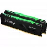 KINGSTON DRAM 64GB 3600MHz DDR4 CL18 DIMM (Kit of 2) FURY Beast RGB Black EAN: 740617319019 - 1