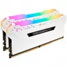 Corsair 16GB (2 x 8GB) DDR4 DRAM 3200MHz C16-18-18-36 Vengeance RGB PRO Memory Kit - White - 2