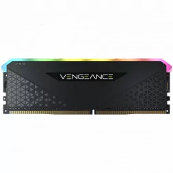 Corsair DDR4, 3200MHz 16GB 1x16GB Dimm, Unbuffered, 16-20-20-38, XMP 2.0, Vengeance RGB RS, RGB LED, Black PCB, 1.35V, for AMD R