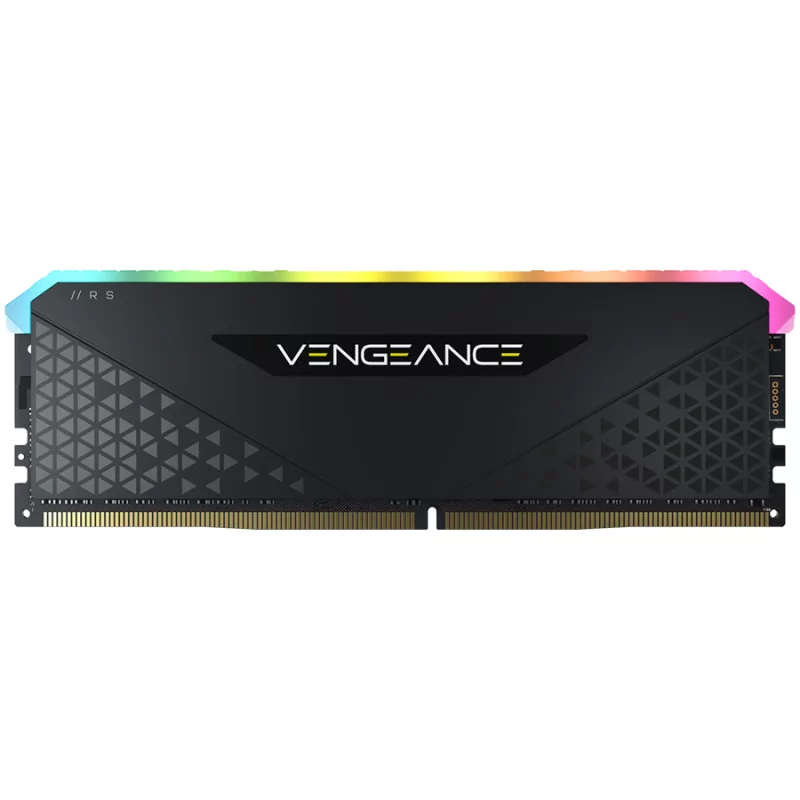 Corsair DDR4, 3200MHz 16GB 1x16GB Dimm, Unbuffered, 16-20-20-38, XMP 2.0, Vengeance RGB RS, RGB LED, Black PCB, 1.35V, for AMD R