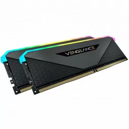 Corsair DDR4, 3600MHz 16GB 2x8GB DIMM, Unbuffered, 18-22-22-42, XMP 2.0, VENGEANCE RGB RT Heatspreader, RGB LED, 1.35V, for AMD 