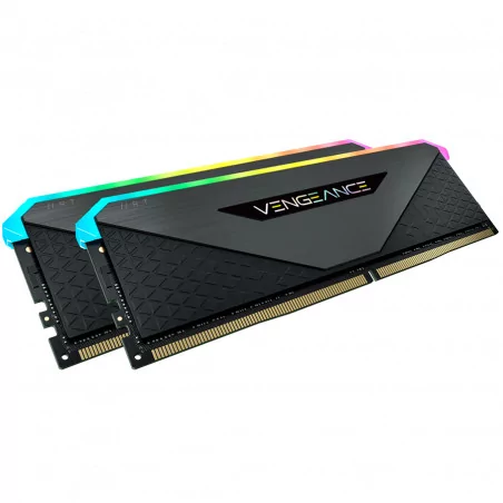 Corsair DDR4, 3600MHz 16GB 2x8GB DIMM, Unbuffered, 18-22-22-42, XMP 2.0, VENGEANCE RGB RT Heatspreader, RGB LED, 1.35V, for AMD 