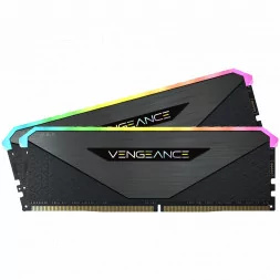 Corsair DDR4, 3600MHz 32GB 2x16GB DIMM, Unbuffered, 18-22-22-42, XMP 2.0, VENGEANCE RGB RT Heatspreader, RGB LED, 1.35V, for AMD