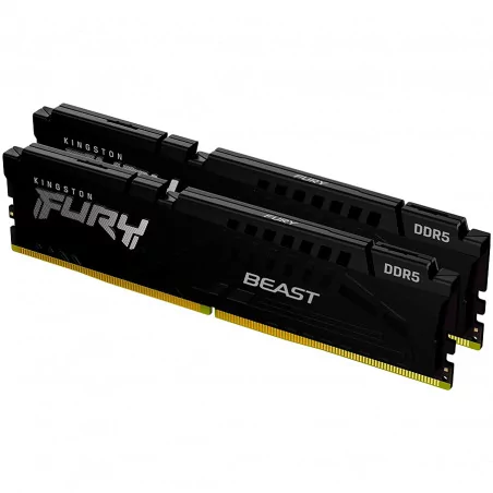 KINGSTON DRAM 32GB 5200MHz DDR5 CL40 DIMM (Kit of 2) FURY Beast Black EAN: 740617324358 - 1