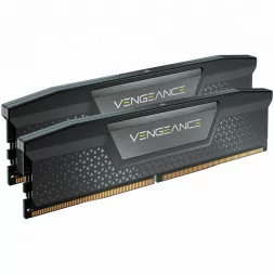 Corsair DDR5, 5200MT/s 32GB 2x16GB DIMM, Unbuffered, 40-40-40-77, Std PMIC, XMP 3.0, VENGEANCE DDR5 Black Heatspreader, Black PC