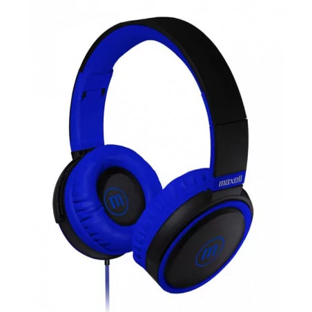 Слушалки с микрофон MAXELL B52, черно и синьо - 3