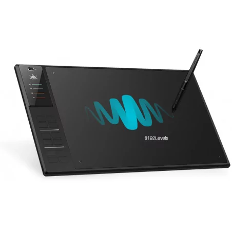 Graphic Tablet HUION Inspiroy WH1409 V2, WiFi 2.4Ghz - 3