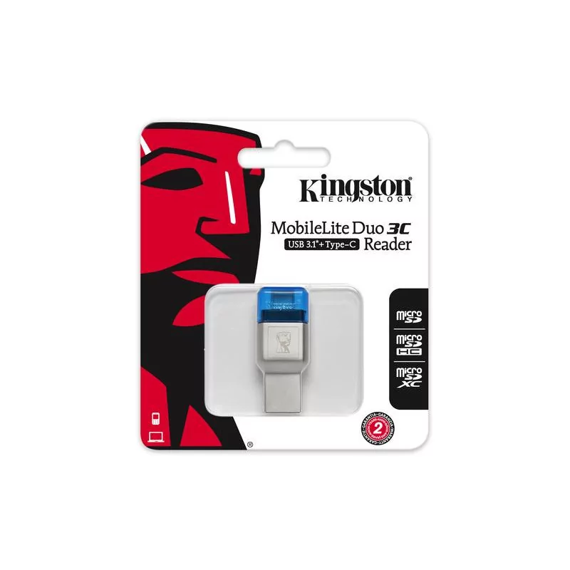 Card Reader KINGSTON MobileLite Duo 3C, USB 3.1 + Type-C - 1