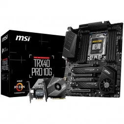 MSI TRX40 PRO 10G,ATX,Socket sTRX4,AMD TRX40 Chipset,8 DIMMs,Quad Channel DDR4 up to 4666(OC)MHz,4 x PCIe 4.0 x16 slots,2 x M.2 