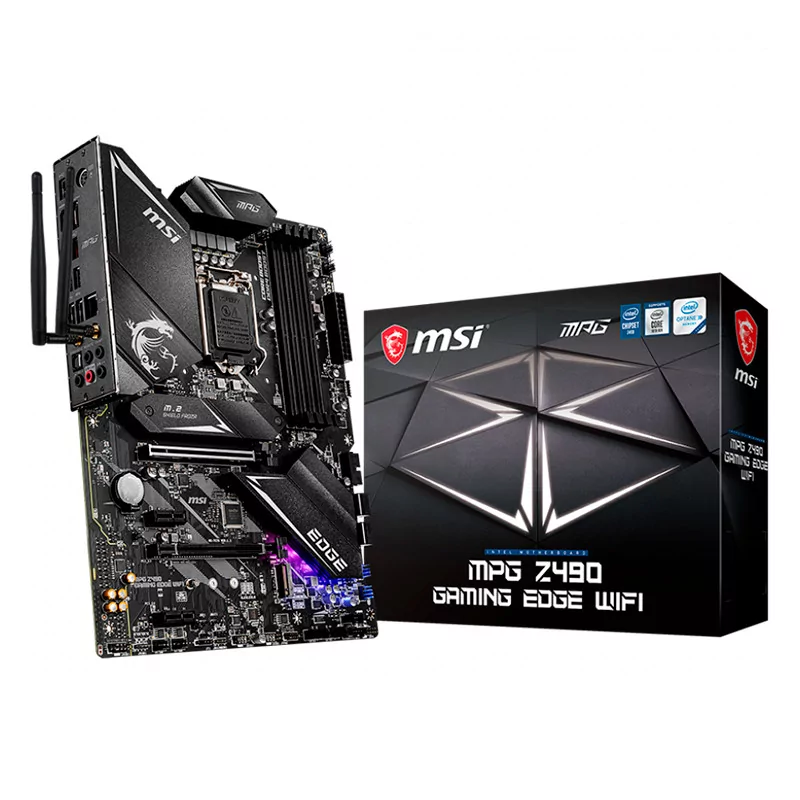 MSI MPG Z490 GAMING EDGE WIFI, ATX, Socket 1200, Dual Channel DDR4 5000+(OC)MHz, 2x PCIe 3.0 x16 slots, 2x M.2 slots, 1x HDMI, 1