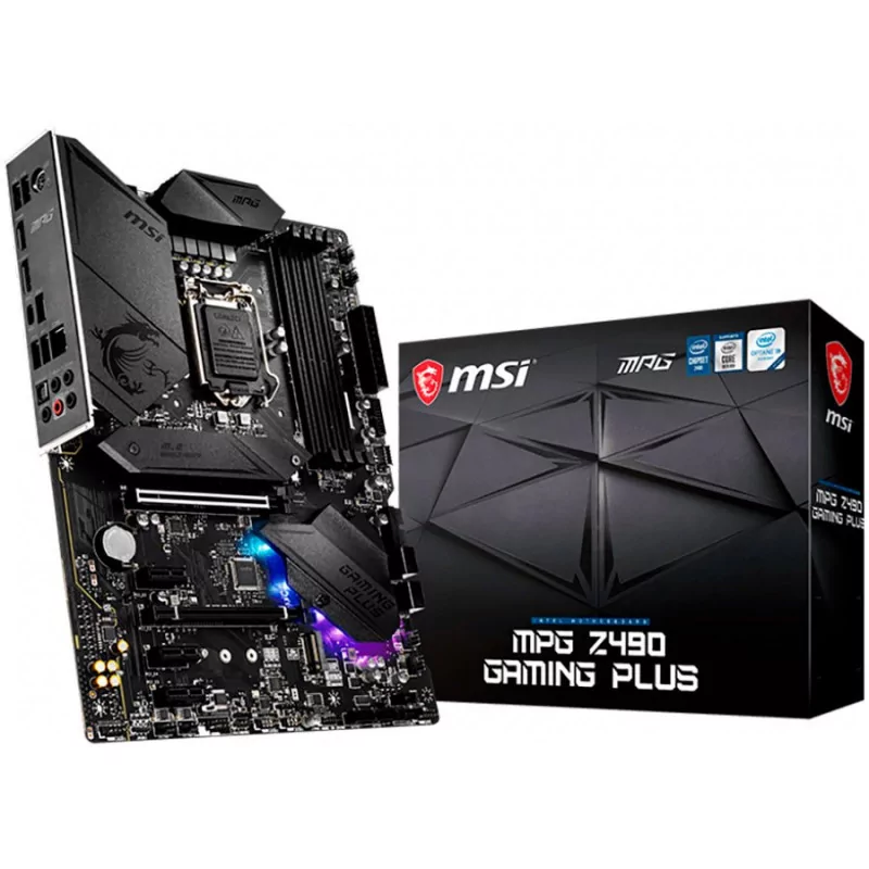 MSI MPG Z490 GAMING PLUS, ATX, Socket 1200, Dual Channel DDR4 5000(OC)MHz, 2x PCIe 3.0 x16 slots, 2x M.2 slots, 1x HDMI, 1x DP, 