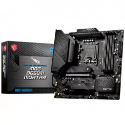 MSI MAG B660M MORTAR, mATX, Socket 1700, Dual Channel DDR5 6200(OC)MHz, 2x PCIe x16 slots, 2x M.2 slots, 1x HDMI, 1x DP, 1x USB 