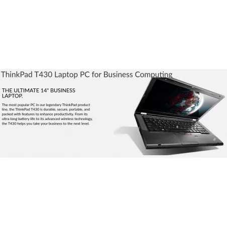 Lenovo ThinkPad T430 Статус Клас A- Intel Core i5 Процесор 3320M 2600Mhz 3MB Памет 4096MB - 9