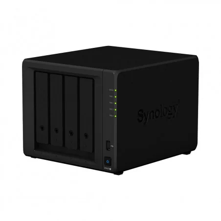 Мрежов сторидж Synology DS420+, за 4 диска, до 108TB, 2.0GHz, 2GB, Гигабит, USB3.2 - 1