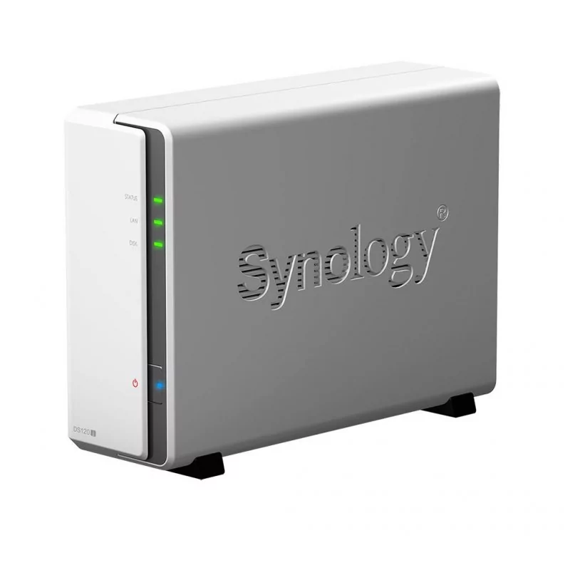 Мрежов сторидж Synology DS120j, за 1 диска, до 108TB, CPU 800 MHz, 512MB, Гигабит, USB2.0 - 1